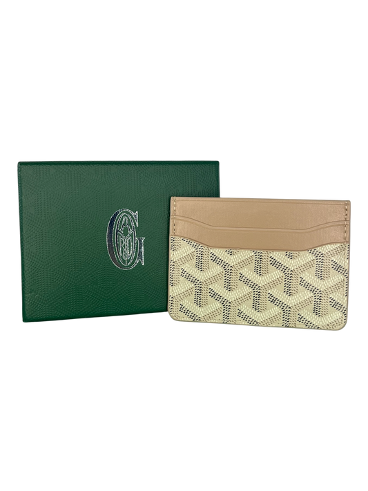 Goyard beige card holder