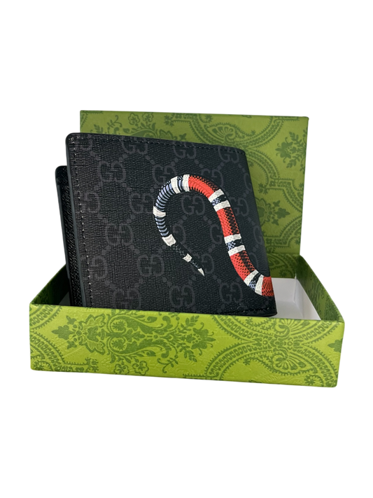 Gucci black snake wallet
