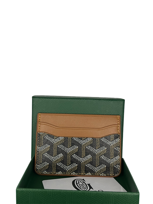 Goyard brown card holder