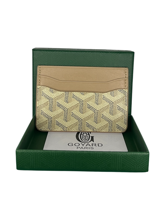 Goyard beige card holder
