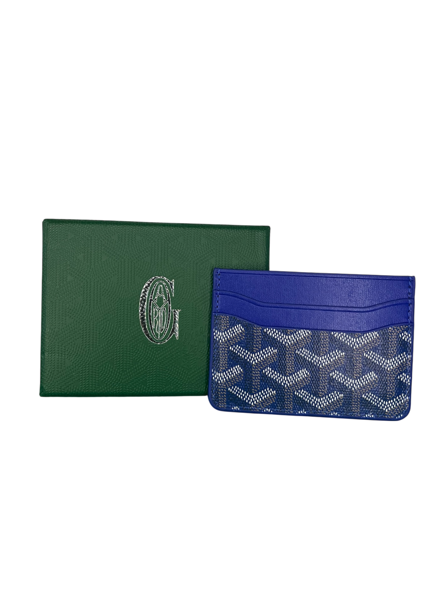 Goyard ultra blue card holder