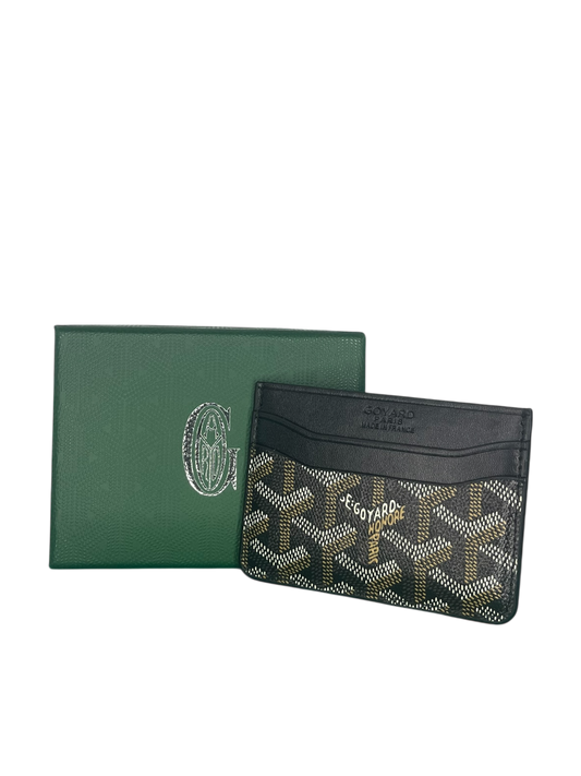 Goyard card holder black